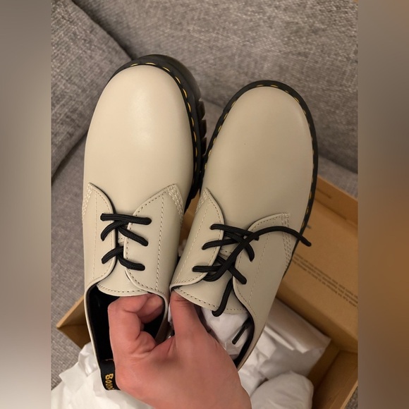 BNWT Dr. Martens Audrick 3 eye Shoes – Cobblestone Gray – Size 9 - Picture 8 of 15